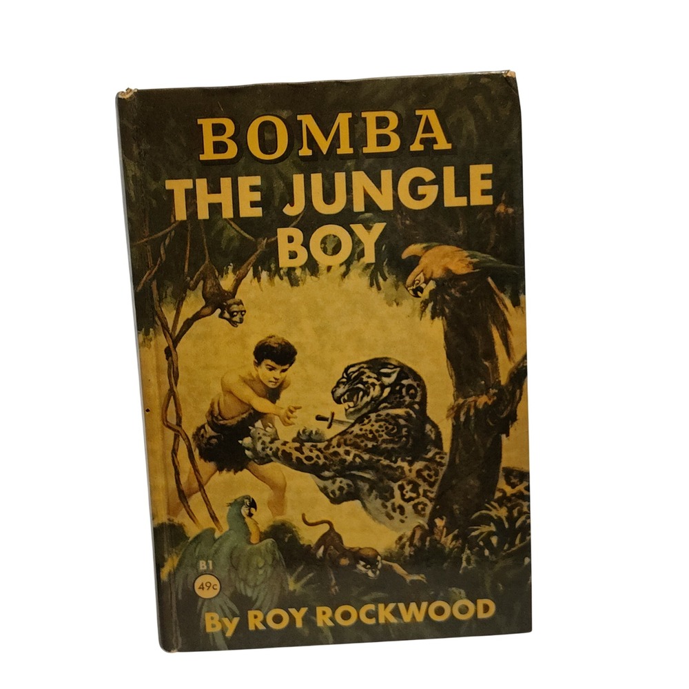 Bomba the Jungle Boy Book‎ Roy Rockwood Clover Books Vintage Adventure